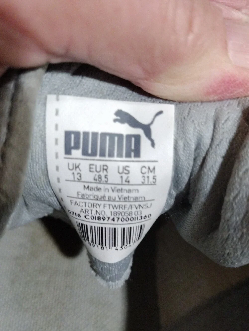 Puma Gray Mesh Running Sneakers with Neon Lime Accents